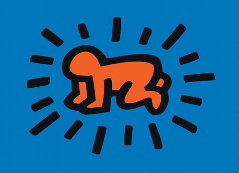 “Radiant Baby”, Haring, 1990. One of his most iconic works, this piece exemplifies Haring’s simplistic style. This piece is meant to exemplify the purity of new life.